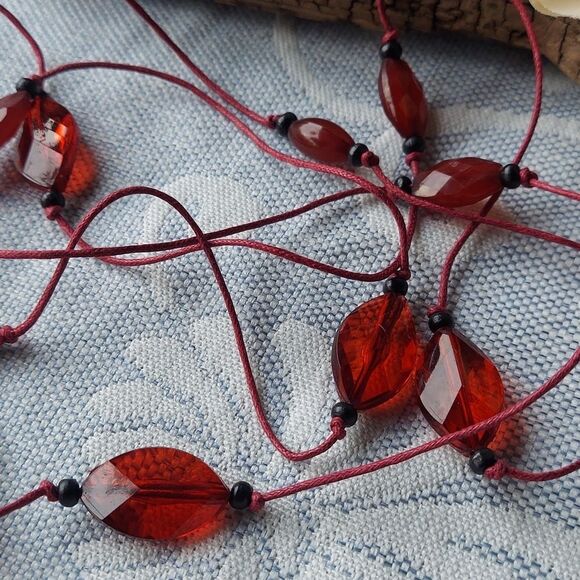 N1356 Simple Mixed Beaded Necklace - Picture 4 of 8